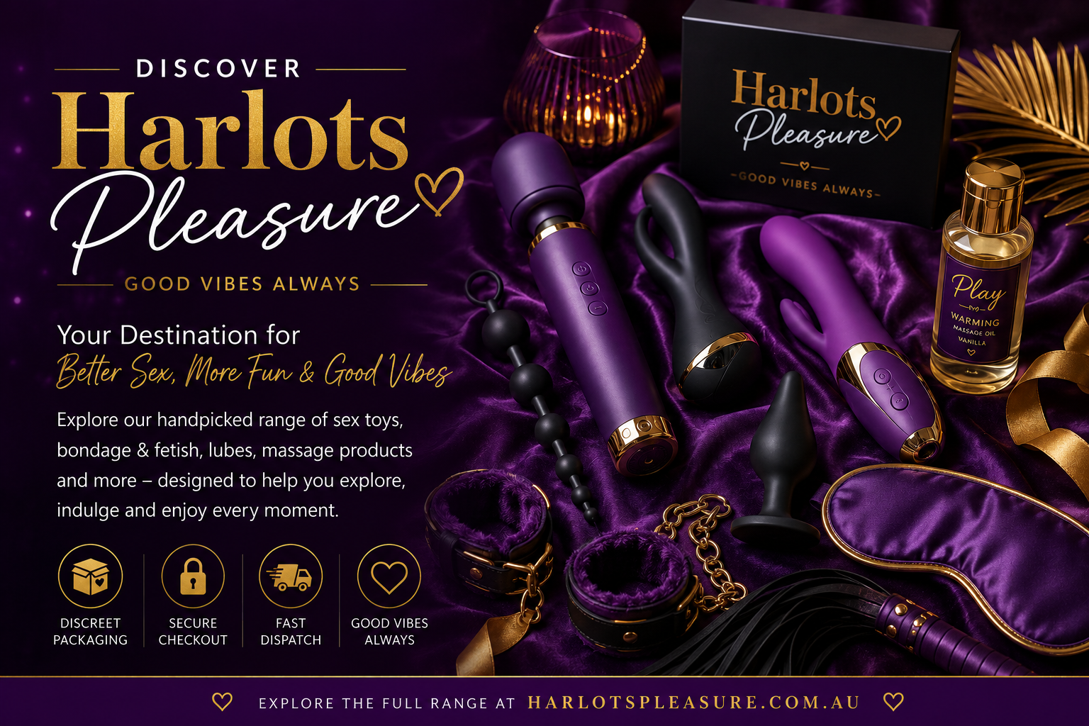 Harlots Pleasure | Shop Sex Toys Online